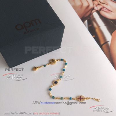 AAA Fake APM Monaco Jewelry - Multi-Color Cross Bracelet